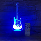 Guitar Night Light 3D LED Lamp | 7 Color Change | Remote | Touch Control